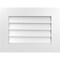 Ekena Millwork Vertical Surface Mount PVC Gable Vent: Non-Functional, w/ 3-1/2"W x 1"P Standard Frame, 24"W x 18"H GVPVE24X1801SN - alternate 1